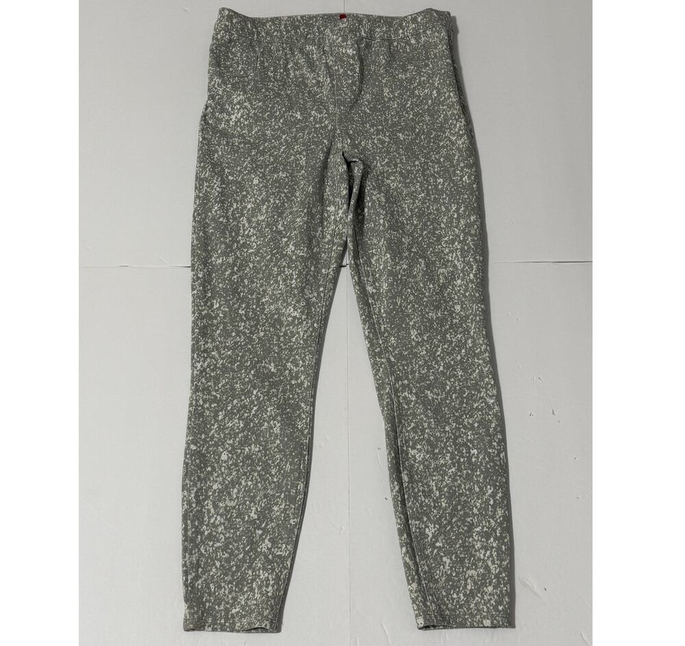 Spanx Jean-ish Ankle Leggings Gray & White (#20018R), Size L